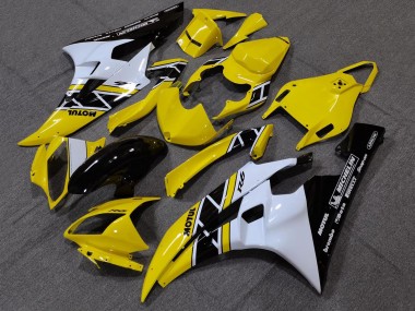 Carénages Moto Yamaha YZF R6 2006-2007 - Jaune Blanc Noir Brillant Motul Michelin Vendre
