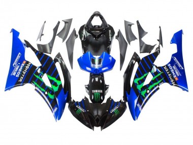 Carénages Moto Yamaha YZF R6 2008-2016 - Bleu Noir Vert Monstre ENEOS Yamalube Vendre