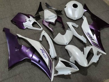 Carénage Moto Yamaha YZF R6 2008-2016 - Blanc Violet Vendre