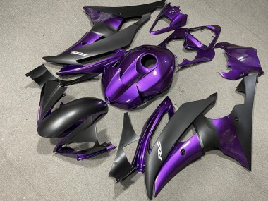 Carénage Moto Yamaha YZF R6 2008-2016 - Violet Noir Mat Vendre