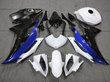 Carénage Moto Yamaha YZF R6 2008-2016 - Blanc Bleu Noir Brillant Vendre