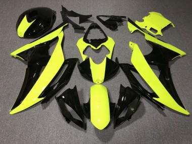 Carénages Moto Yamaha YZF R6 2008-2016 - Jaune Noir Brillant Vendre