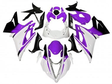 Carénages Moto Triumph Daytona 675 Triple 2013-2016 - Blanc Violet Noir Brillant Vendre