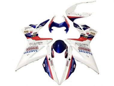 Carénages Moto Triumph Daytona 675 Triple 2013-2016 - Blanc Rouge Bleu Smiths Vendre