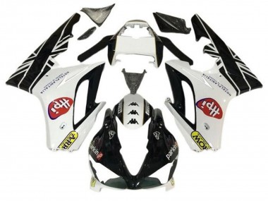 Carénages Moto Triumph Daytona 675 Triple 2009-2012 - Blanc Noir Brillant HPi Vendre