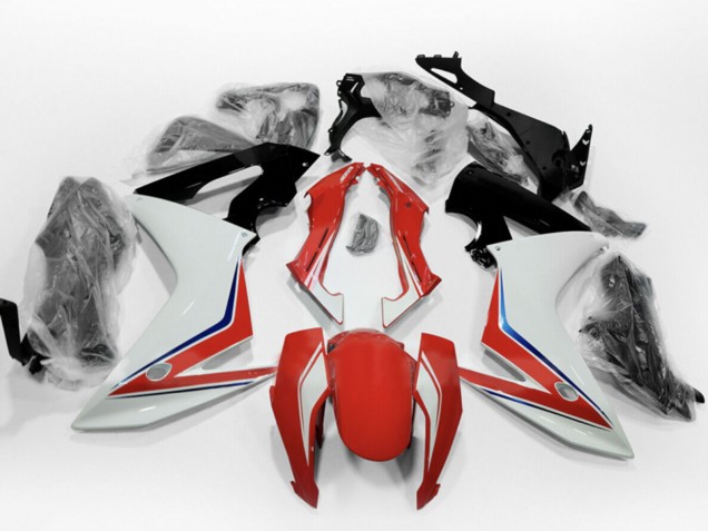 Carénages Moto Honda CBR650F 2014-2016 - Blanc Bleu Rouge