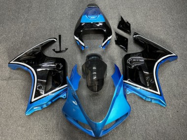 Carénages Moto Suzuki SV650 2003-2013 - Bleu Brillant Noir Vendre