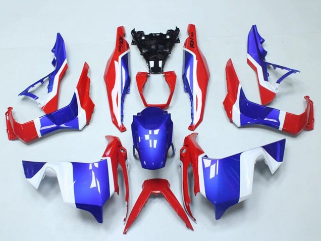 Carénages Moto Honda ADV150 2018-2021 - Blanc Rouge Bleu