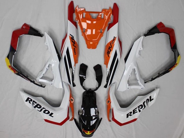 Carénages Moto Honda ADV150 2018-2021 - Blanc Orange Rouge Jaune Noir Brillant Repsol