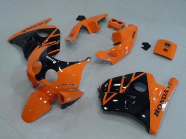 Carénage Moto Honda CBR250RR MC22 1990-1998 - Orange Noir Brillant Vendre