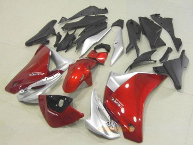 Carénage Moto Honda CBR250RR 2011-2015 - Argent Rouge Vendre
