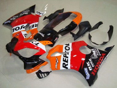 Carénage Moto Honda CBR600 F4i 2004-2007 - Orange Blanc Rouge Noir Brillant Repsol Vendre