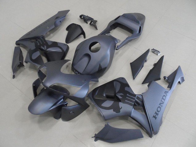 Carénages Moto Honda CBR600RR 2003-2004 - Gris Mat Noir