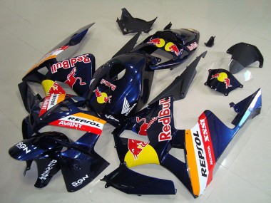 Carénages Moto Honda CBR600RR 2005-2006 - Bleu Foncé Orange Red Bull Repsol Vendre