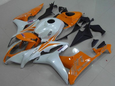 Carénage Moto Honda CBR600RR 2007-2008 - Blanc Orange HRC Vendre