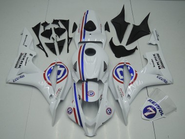 Carénages Moto Honda CBR600RR 2007-2008 - Blanc Rouge Bleu R Vendre