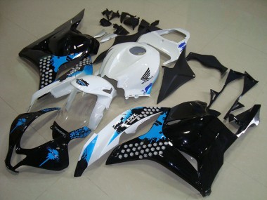 Kits Carénages Moto Honda CBR600RR 2009-2012 - Blanc Bleu Noir Brillant Vendre