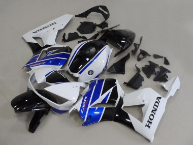Carénages Moto Honda CBR600RR 2013-2023 - Blanc Bleu Noir Brillant OEM Style Vendre