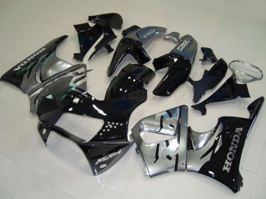 Carénages Moto Honda CBR900RR 919 1998-1999 - Argent Noir Brillant Vendre