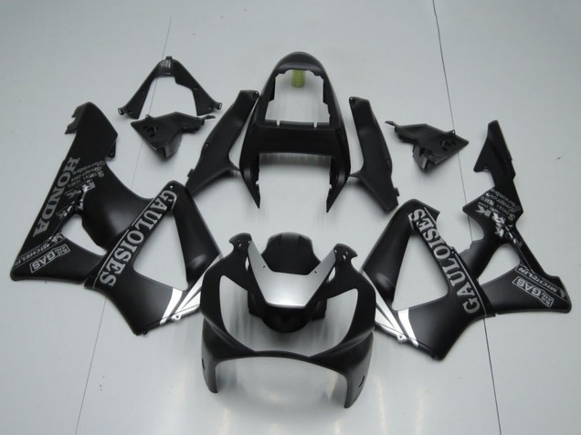 Carénages Moto Honda CBR900RR 929 2000-2001 - Noir Mat Argent Cauloises