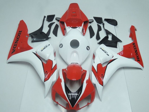 Carénage Moto Honda CBR1000RR 2006-2007 - Blanc Rouge