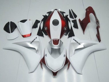Carénages Moto Honda CBR1000RR 2008-2011 - Blanc Argent Bonbon Rouge Vendre