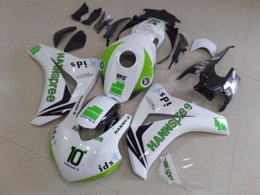 Carénages Moto Honda CBR1000RR 2008-2011 - Blanc Vert Noir Brillant Hannspree 10 Vendre
