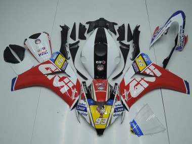 Carénages Moto Honda CBR1000RR 2008-2011 - Blanc Rouge Jaune Noir Givi 93 Vendre