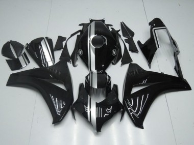 Carénages Moto Honda CBR1000RR 2008-2011 - Noir Brillant Argent Bande Vendre