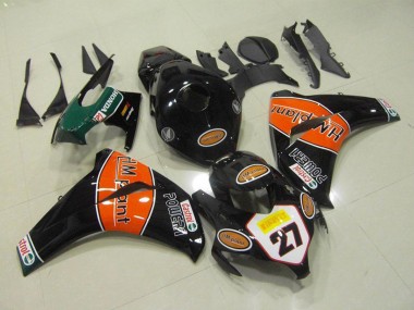 Carénages Moto Honda CBR1000RR 2008-2011 - Noir Brillant Orange HM Plant 27 Vendre