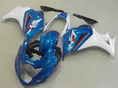 Carénages Moto Suzuki GSX650F 2008-2013 - Blanc Bleu Vendre