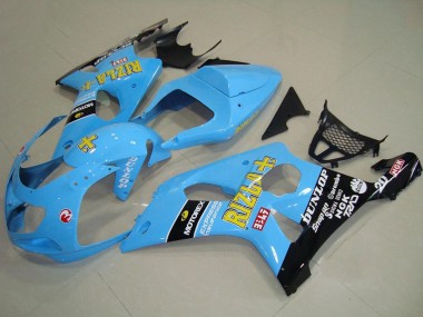 Carénages Moto Suzuki GSXR 1000 2000-2002 - Bleu Clair Jaune Noir Rizla Vendre