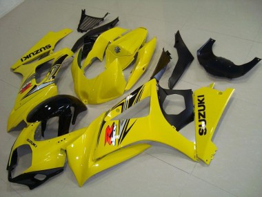 Carénage Moto Suzuki GSXR 1000 2007-2008 - Jaune Noir Brillant Vendre