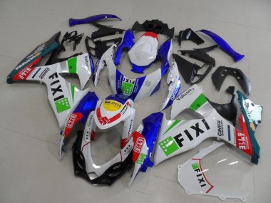 Carénages Moto Suzuki GSXR 1000 2009-2016 - Blanc Bleu Vert Jaune Rouge Fixi Vendre