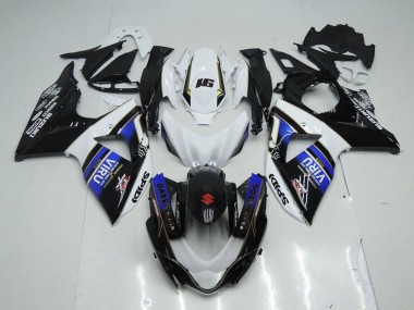 Carénages Moto Suzuki GSXR 1000 2009-2016 - Blanc Bleu Noir Viru Vendre