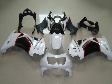 Carénages Moto Kawasaki ZX250R 2008-2012 - Blanc Rouge Noir Brillant Vendre