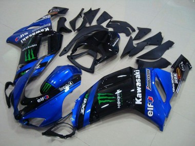 Carénages Moto Kawasaki ZX6R 2007-2008 - Bleu Monstre Vendre