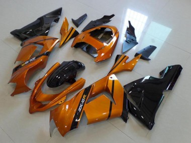 Carénages Moto Kawasaki ZX10R 2004-2005 - Or Noir Vendre