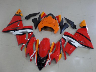 Carénages Moto Kawasaki ZX10R 2004-2005 - Orange Noir Blanc Vendre