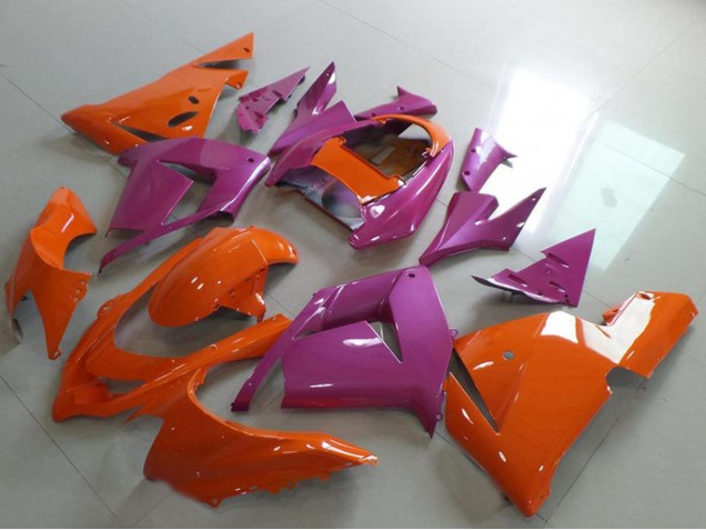 Carénages Moto Kawasaki ZX10R 2004-2005 - Orange Rose