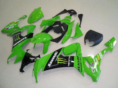 Carénages Moto Kawasaki ZX10R 2008-2010 - Vert Noir Brillant Jaune Monstre Vendre