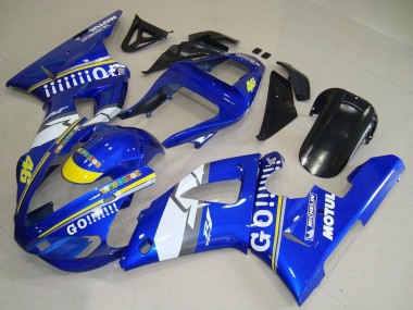 Carénages Moto Yamaha YZF R1 2000-2001 - Bleu Blanc Jaune Motul 46 Vendre