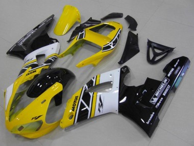 Carénages Moto Yamaha YZF R1 2000-2001 - Jaune Blanc Noir Anniversaire Motul Michelin Vendre