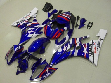 Carénages Moto Yamaha YZF R6 2006-2007 - Blanc Bleu Rouge Motul Michelin Vendre
