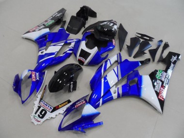 Carénages Moto Yamaha YZF R6 2006-2007 - Blanc Bleu Noir Brillant Fimer Yamalube Vendre