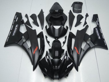 Carénages Moto Yamaha YZF R6 2006-2007 - Noir Brillant Noir Mat Rouge Motul Michelin Vendre