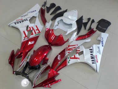 Carénages Moto Yamaha YZF R6 2006-2007 - Blanc Rouge Fiat Yamalube Vendre