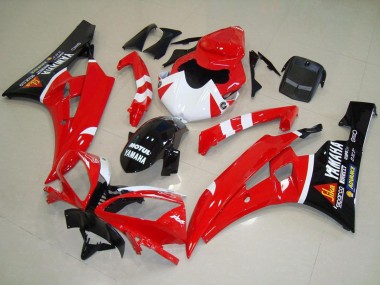 Carénages Moto Yamaha YZF R6 2006-2007 - Rouge Blanc Noir Brillant Motul Vendre