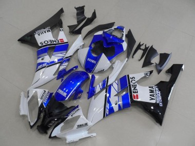 Carénages Moto Yamaha YZF R6 2008-2016 - Blanc Bleu Noir Brillant ENEOS Yamalube Vendre