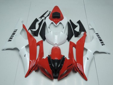 Carénages Moto Yamaha YZF R6 2008-2016 - Blanc Rouge Vendre